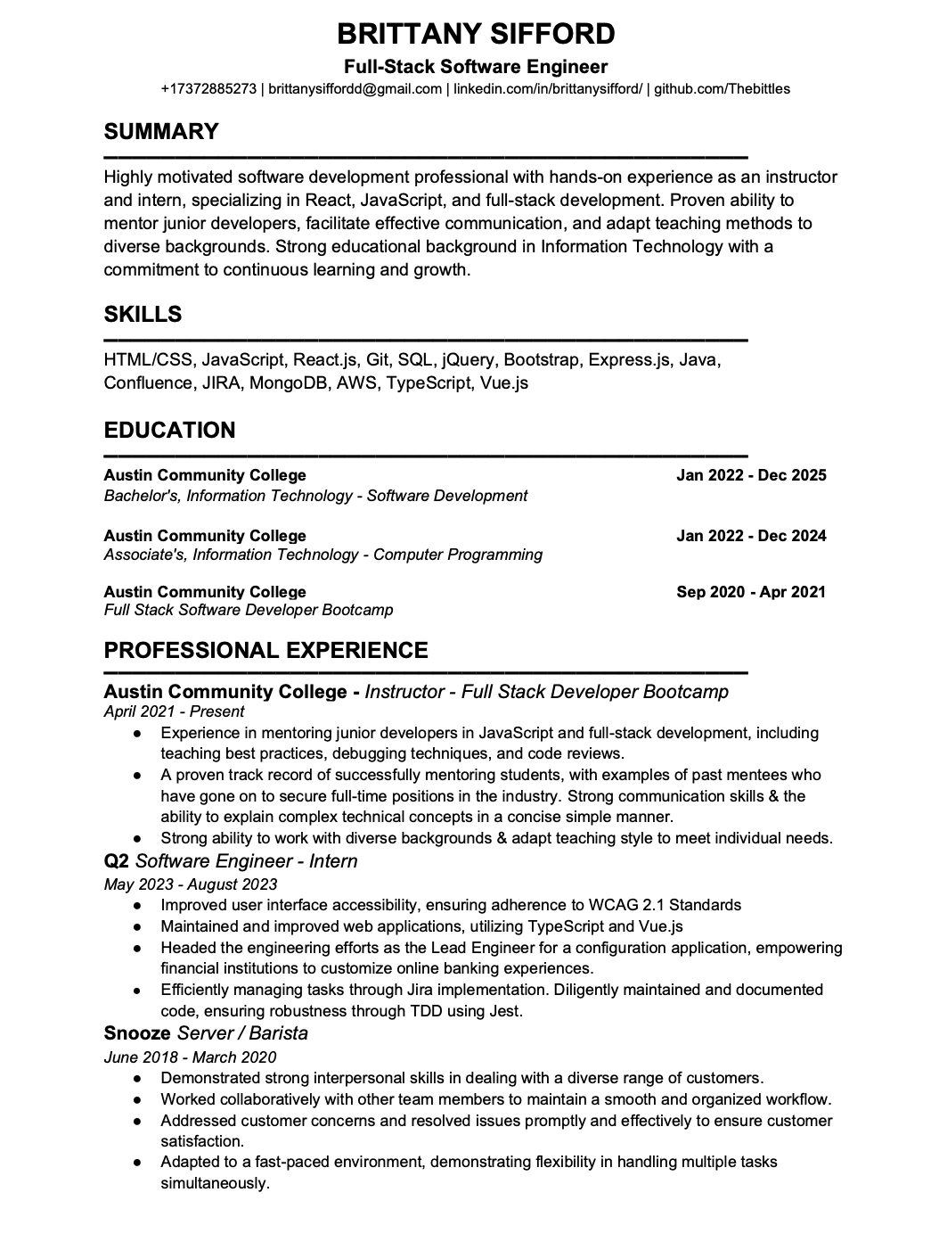 Resume